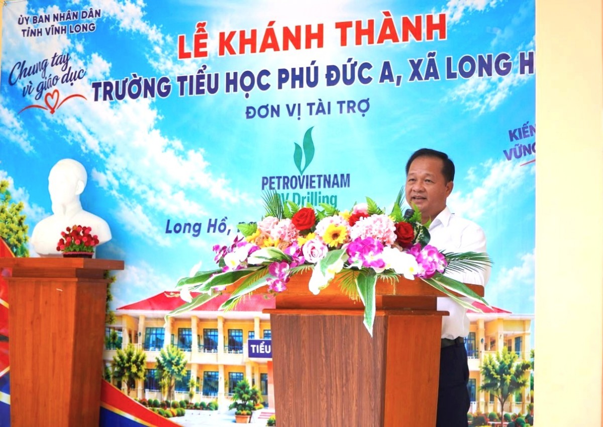 PV Drilling tài trợ Khu nhà hiệu bộ và Khu nhà chức năng Trường Tiểu học Phú Đức A (tỉnh Vĩnh Long)