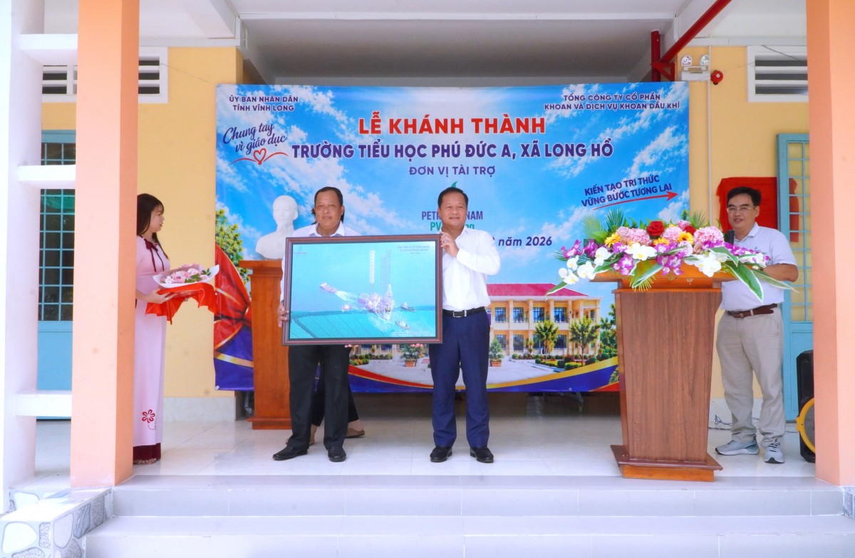 PV Drilling tài trợ Khu nhà hiệu bộ và Khu nhà chức năng Trường Tiểu học Phú Đức A (tỉnh Vĩnh Long)