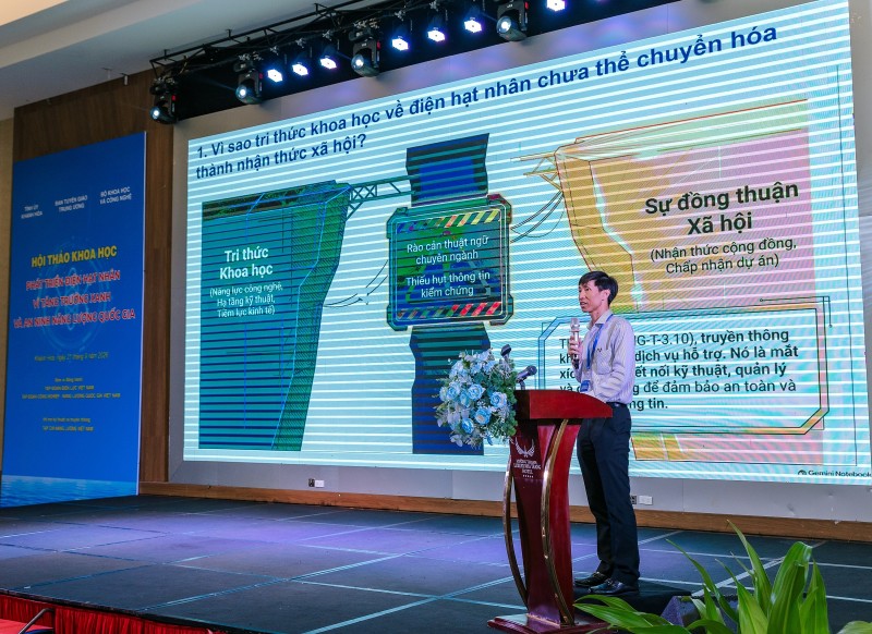 Tổng quan Hội thảo khoa học “Phát triển điện hạt nhân vì tăng trưởng xanh và an ninh năng lượng quốc gia”