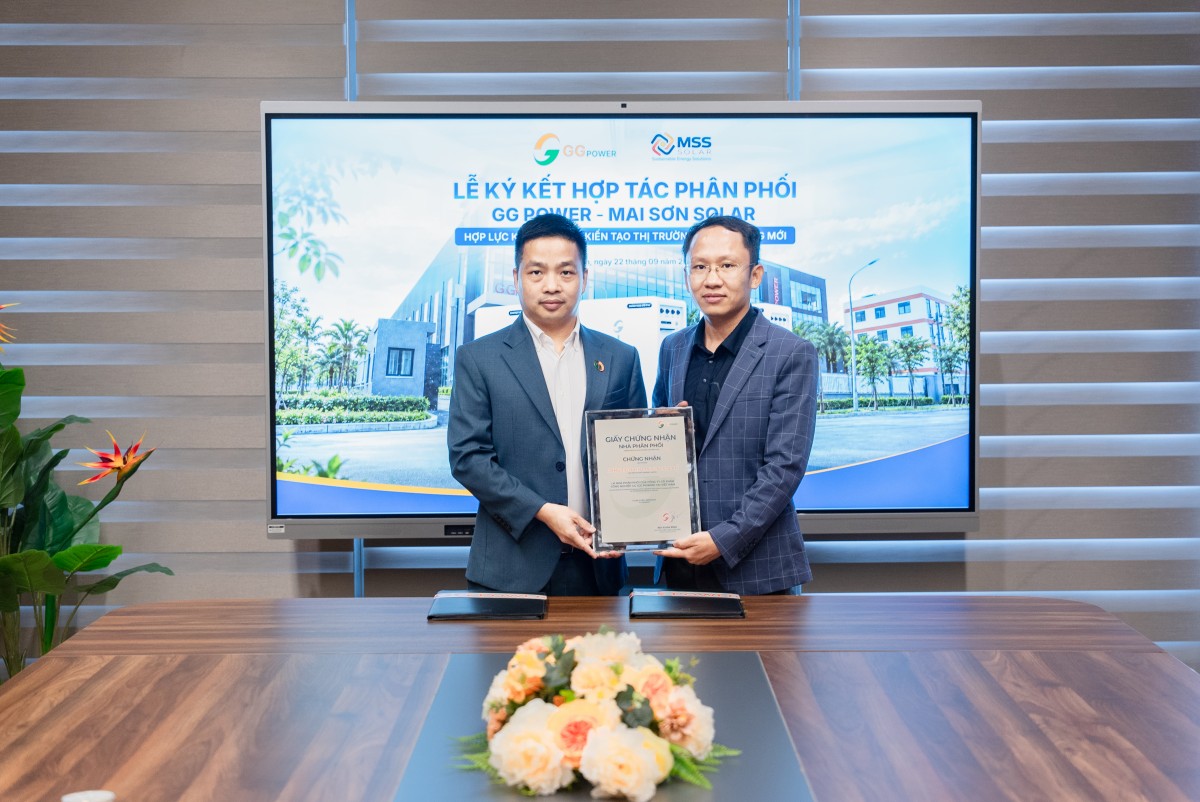 GG Power và Mai Sơn Solar ký hợp tác phân phối pin lưu trữ năng lượng (BESS)