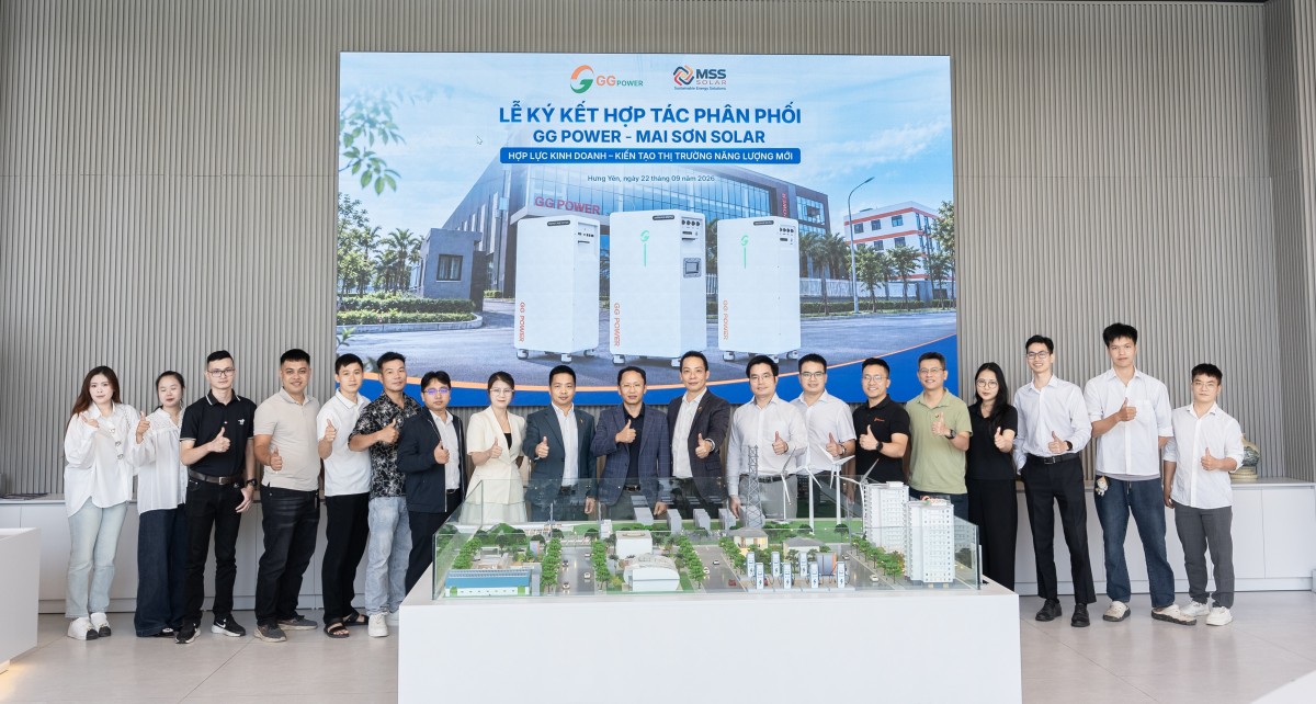 GG Power và Mai Sơn Solar ký hợp tác phân phối pin lưu trữ năng lượng (BESS) GG Power và Mai Sơn Solar ký hợp tác phân phối pin lưu trữ năng lượng (BESS)