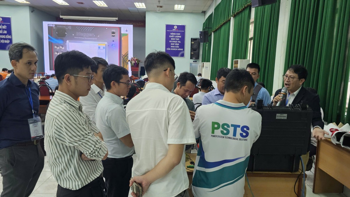 Đào tạo chuyên sâu thử nghiệm phóng điện cục bộ (PD) cùng chuyên gia Megger Đào tạo chuyên sâu thử nghiệm phóng điện cục bộ (PD) cùng chuyên gia Megger