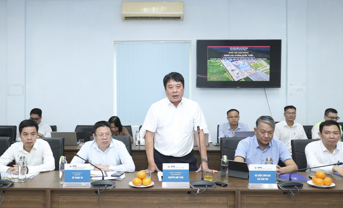 Bí thư Tỉnh ủy Quảng Trị Vương Quốc Tuấn kiểm tra tiến độ các dự án tại Trung tâm Điện lực Quảng Trạch