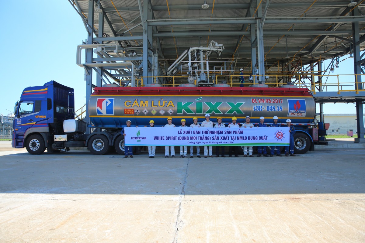 BSR xuất bán sản phẩm White Spirit (Dung môi trắng), mở hướng phát triển sản phẩm mới