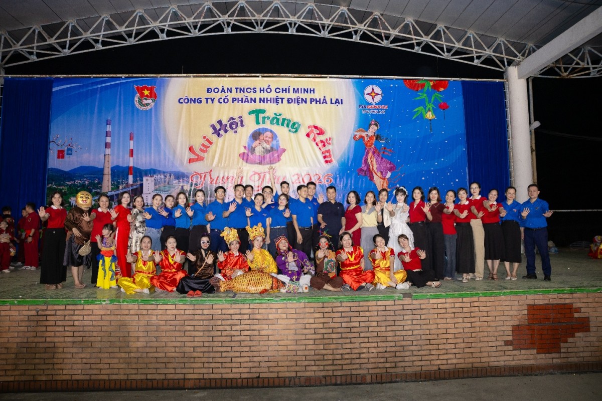 Công ty Cổ Phần Nhiệt điện Phả Lại tổ chức chương trình ‘Đêm hội Trăng rằm’ năm 2026 Công ty Cổ Phần Nhiệt điện Phả Lại tổ chức chương trình ‘Đêm hội Trăng rằm’ năm 2026