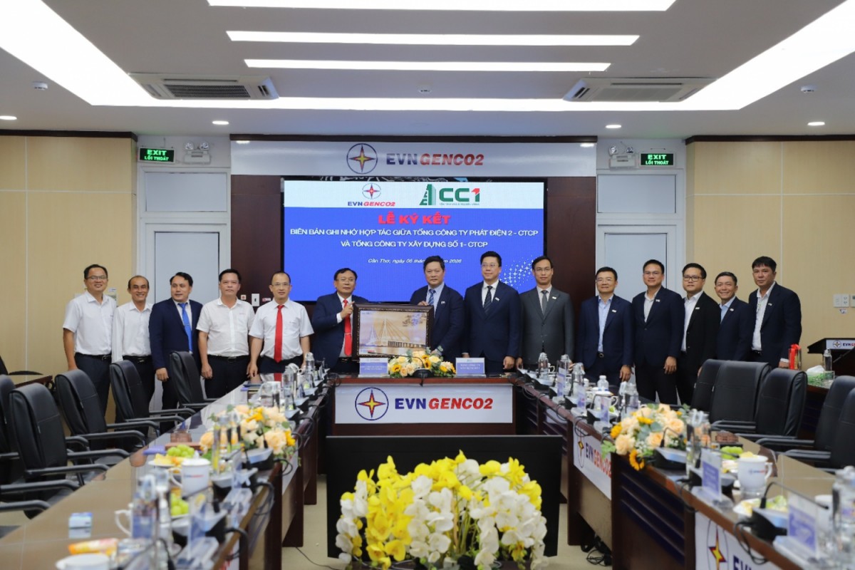 EVNGENCO2 và CC1 ký bản ghi nhớ hợp tác phát triển các dự án thủy điện tích năng