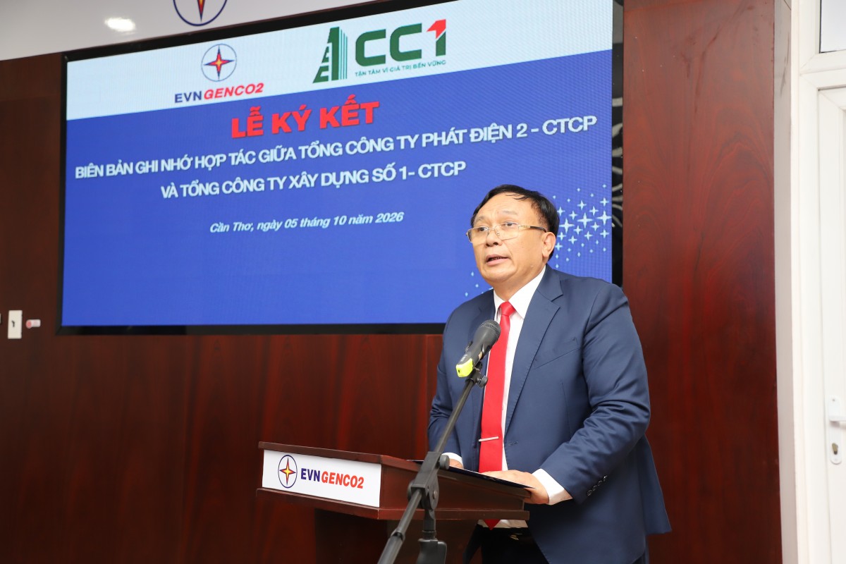 EVNGENCO2 và CC1 ký bản ghi nhớ hợp tác phát triển các dự án thủy điện tích năng