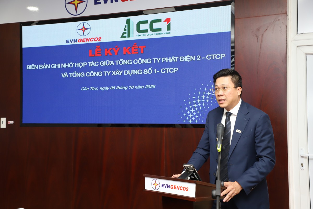EVNGENCO2 và CC1 ký bản ghi nhớ hợp tác phát triển các dự án thủy điện tích năng