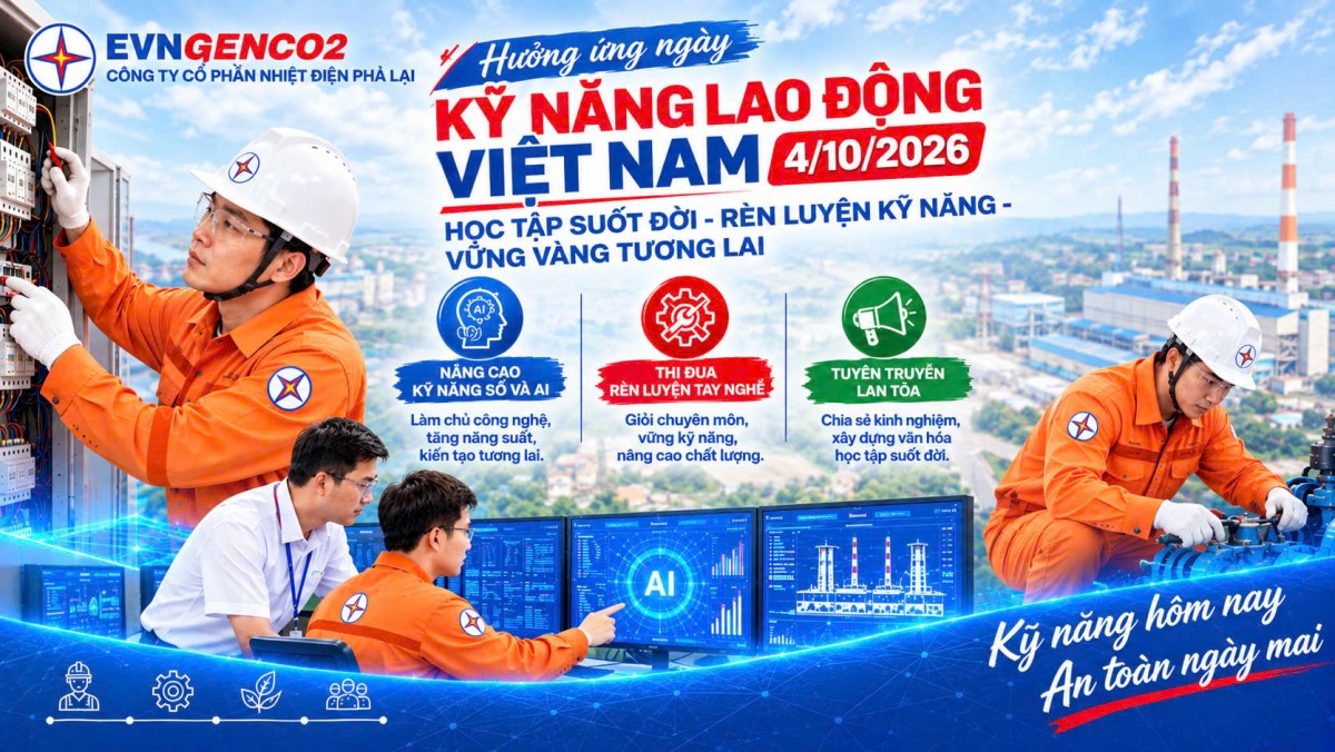 Công ty Cổ phần Nhiệt điện Phả Lại đẩy mạnh đào tạo, nâng cao kỹ năng nghề cho người lao động