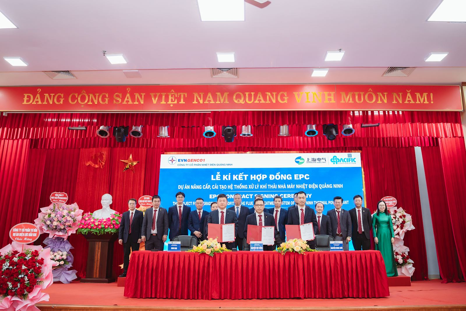Ký hợp đồng EPC dự án cải tạo, nâng cấp hệ thống xử lý khí thải Nhà máy Nhiệt điện Quảng Ninh
