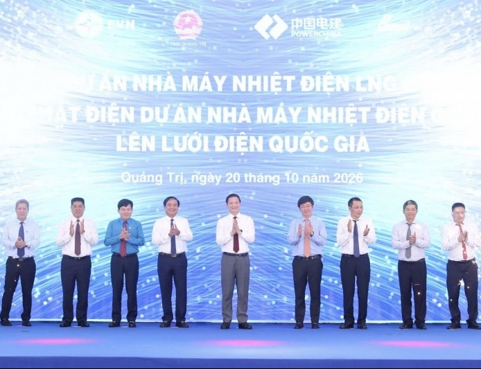 Khởi công dự án Nhiệt điện LNG Quảng Trạch 2 và công bố phát điện Nhiệt điện Quảng Trạch 1 lên lưới quốc gia