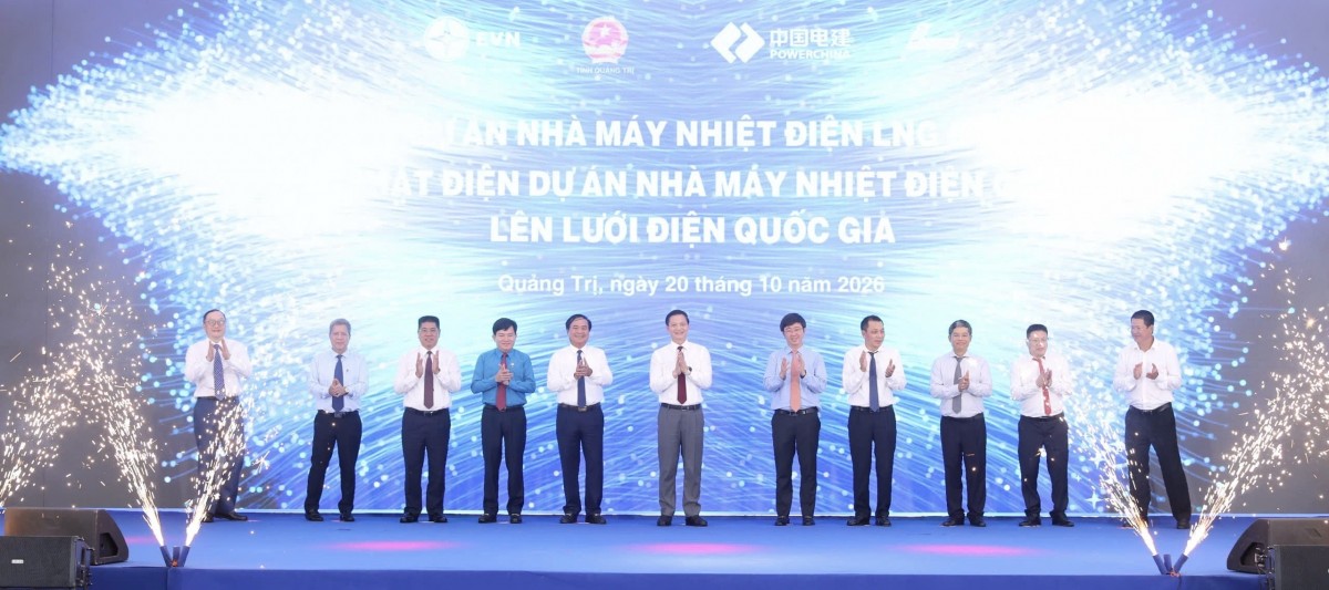 Khởi công dự án Nhiệt điện LNG Quảng Trạch 2 và công bố phát điện Nhiệt điện Quảng Trạch 1 lên lưới quốc gia Khởi công dự án Nhiệt điện LNG Quảng Trạch 2 và công bố phát điện Nhiệt điện Quảng Trạch 1 lên lưới quốc gia