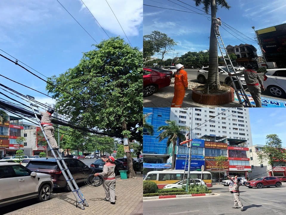 Điện lực Vinh (PC Nghệ An) chỉnh trang hệ thống cáp viễn thông và công xưởng hóa công tơ, từng bước chuẩn hóa lưới điện