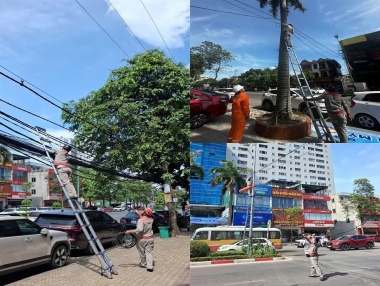 Điện lực Vinh (PC Nghệ An) chỉnh trang hệ thống cáp viễn thông và công xưởng hóa công tơ, từng bước chuẩn hóa lưới điện