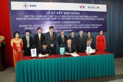 Ký hợp đồng cung cấp thiết bị cơ điện cho dự án thủy điện Lai Châu