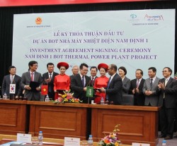 Ký thỏa thuận đầu tư dự án nhiệt điện Nam Định 1
