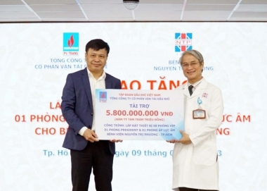 PVTrans trao tặng công trình, thiết bị y tế cho Bệnh viện Nguyễn Tri Phương