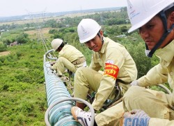 Đẩy nhanh tiến độ dự án lưới truyền tải tại Bình Thuận