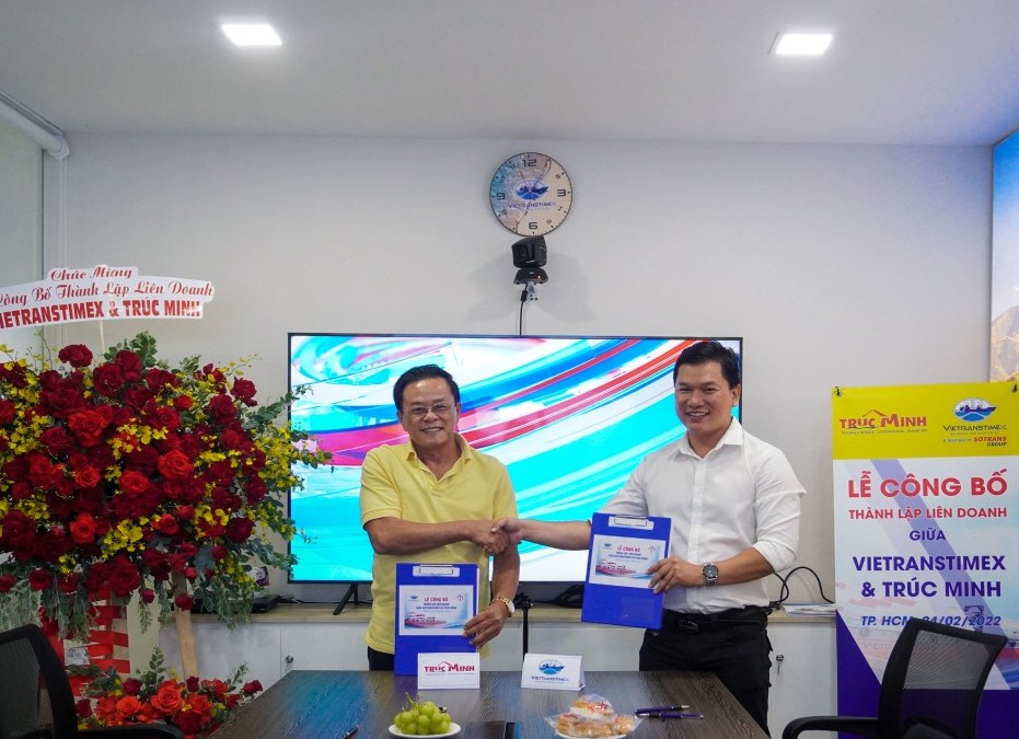 Vietranstimex và Trúc Minh thành lập công ty liên doanh vận tải hàng siêu trọng