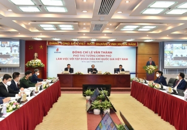 Phó Thủ tướng Lê Văn Thành làm việc với Tập đoàn Dầu khí Việt Nam