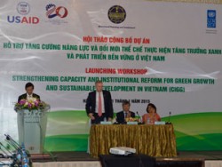 Trên 4 triệu USD cho dự án tăng trưởng xanh của Việt Nam