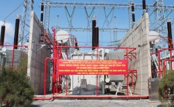Đóng điện dự án nâng công suất trạm 500 kV Vĩnh Tân (giai đoạn 1)