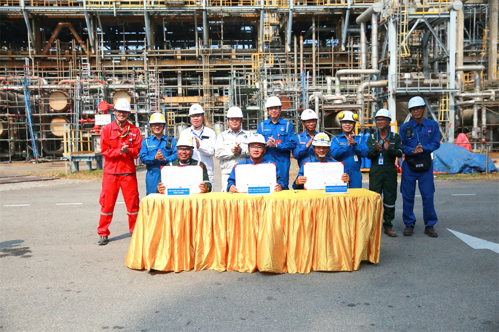 Hoàn thành bảo dưỡng phân xưởng chưng cất dầu thô Nhà máy Lọc dầu Dung Quất