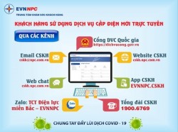 EVNNPC khuyến nghị khách hàng sử dụng dịch vụ cấp điện mới trực tuyến