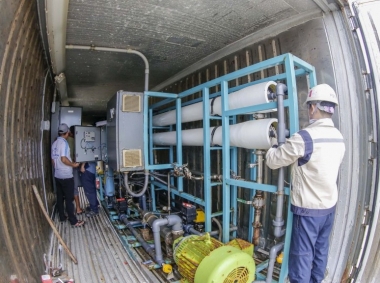 Doosan Vina tiếp tục hỗ trợ bảo trì 2 nhà máy khử muối nước biển trên đảo Lý Sơn
