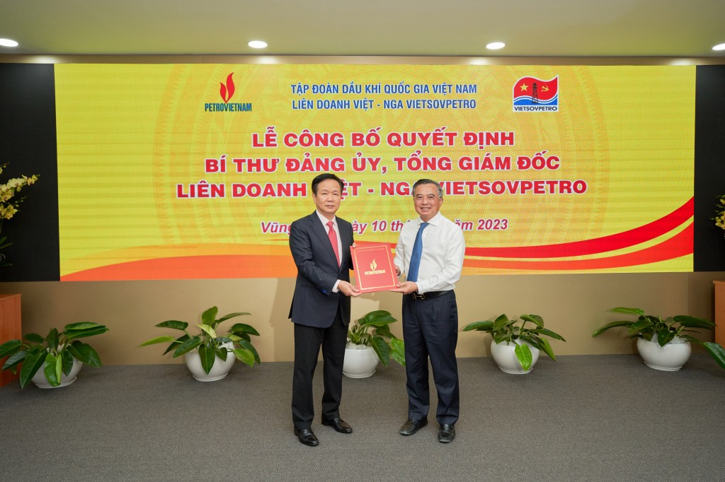 Công bố quyết định bổ nhiệm Tổng giám đốc Liên doanh Việt - Nga (Vietsovpetro)