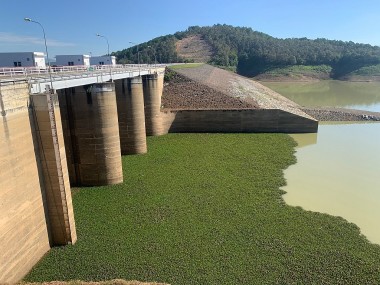 Hồ chứa Thủy điện Đại Ninh đang xuống gần mực nước chết