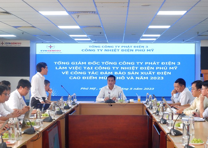 Nhiệt điện Phú Mỹ và EPS tăng cường phối hợp đảm bảo sản xuất điện mùa khô