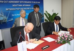 PVEP ký thỏa thuận chuyển nhượng Lô M2 Myanmar