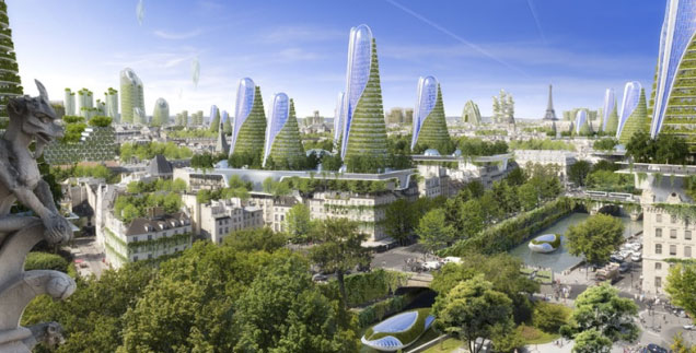 Ý tưởng về thành phố Paris hiện đại, thân thiên với môi trường vào năm 2050