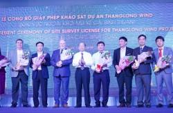 Công bố giấy phép khảo sát dự án ThangLong Wind