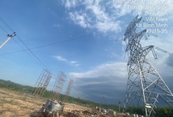 Thi công nước rút dự án đường dây 500 kV (mạch 3) đoạn Dốc Sỏi - Pleiku 2