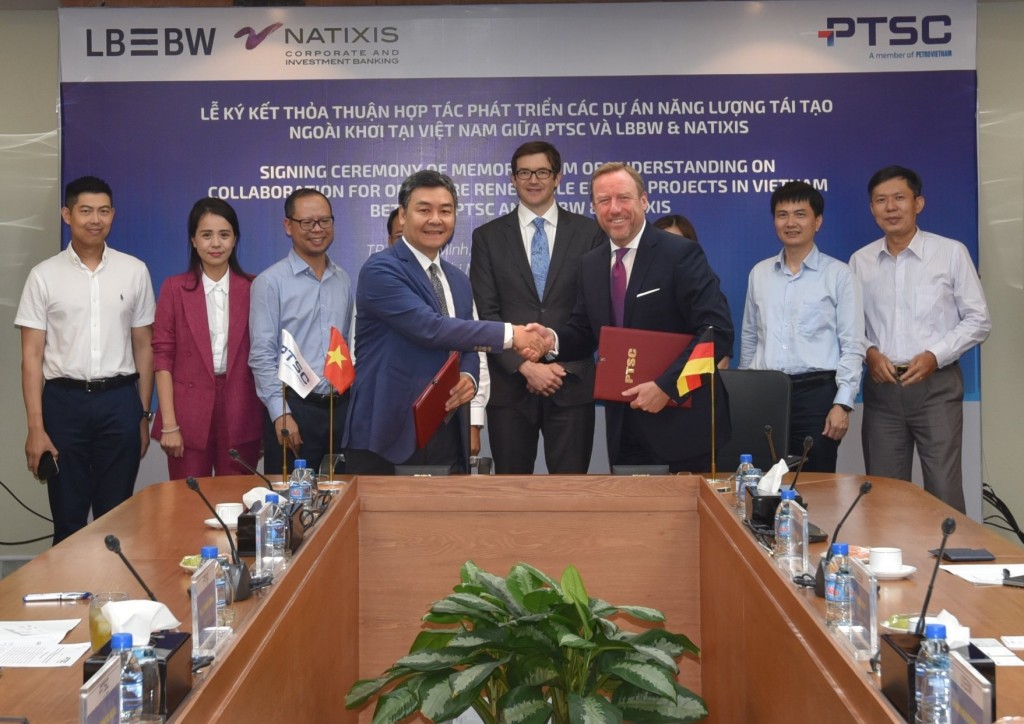 Tổ hợp ngân hàng LBBW & Natixis CIB và PTSC hợp tác phát triển điện gió ngoài khơi Việt Nam