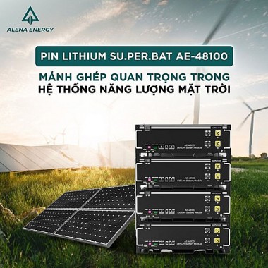 Alena ra mắt loại pin Lithium LFP 48V100Ah thương hiệu Su Per Bat