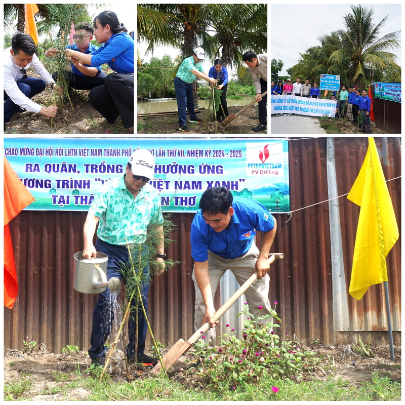 PV Drilling tặng 10.000 cây xanh cho Thành phố Cần Thơ