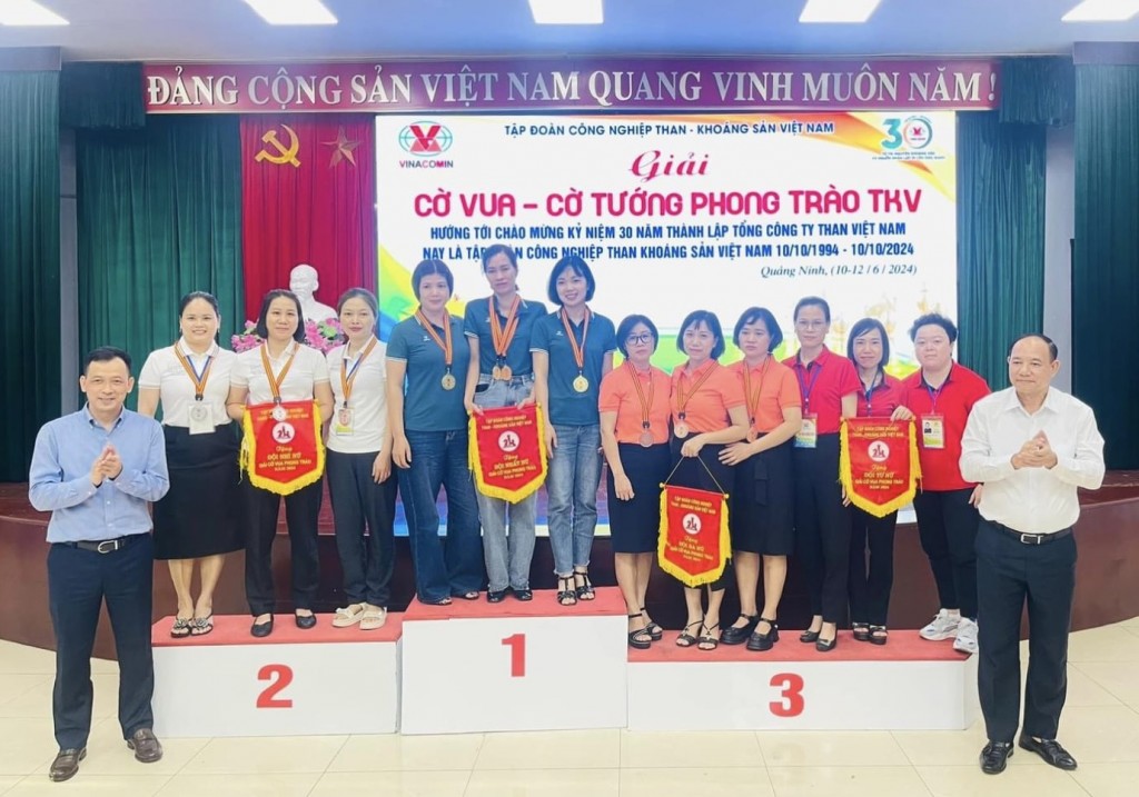 Quacontrol giành giải ba toàn đoàn Giải Cờ vua - Cờ tướng phong trào TKV năm 2024