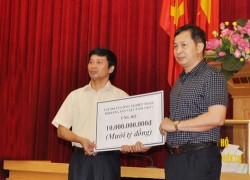 TKV ủng hộ 10 tỷ đồng khắc phục thiên tai ở Quảng Ninh