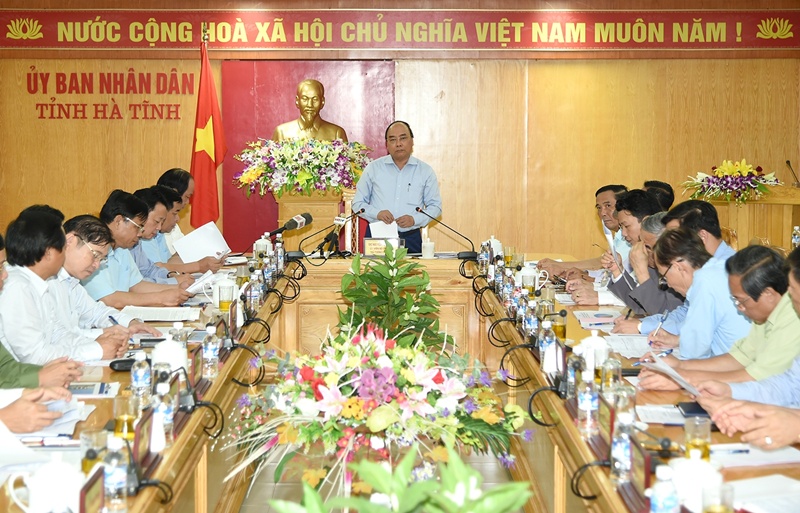 Thủ tướng làm việc với Công ty Formosa Hưng nghiệp Hà Tĩnh