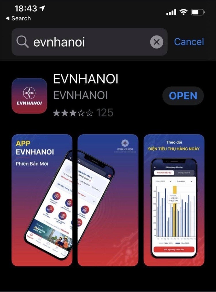 App EVNHANOI - Nhiều tiện ích và tính năng cho khách hàng sử dụng điện