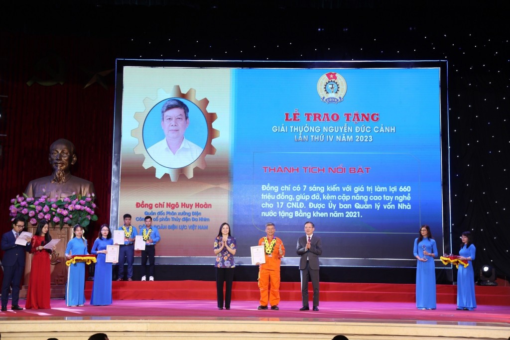 Công ty ĐHĐ có một cá nhân được nhận Giải thưởng Nguyễn Đức Cảnh năm 2023