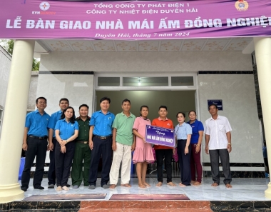 EVNGENCO1 trao nhà ‘Mái ấm đồng nghiệp’ cho người lao động Nhiệt điện Duyên Hải