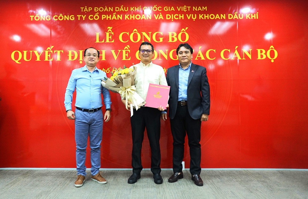 PV Drilling công bố và trao các quyết định về công tác cán bộ chủ chốt