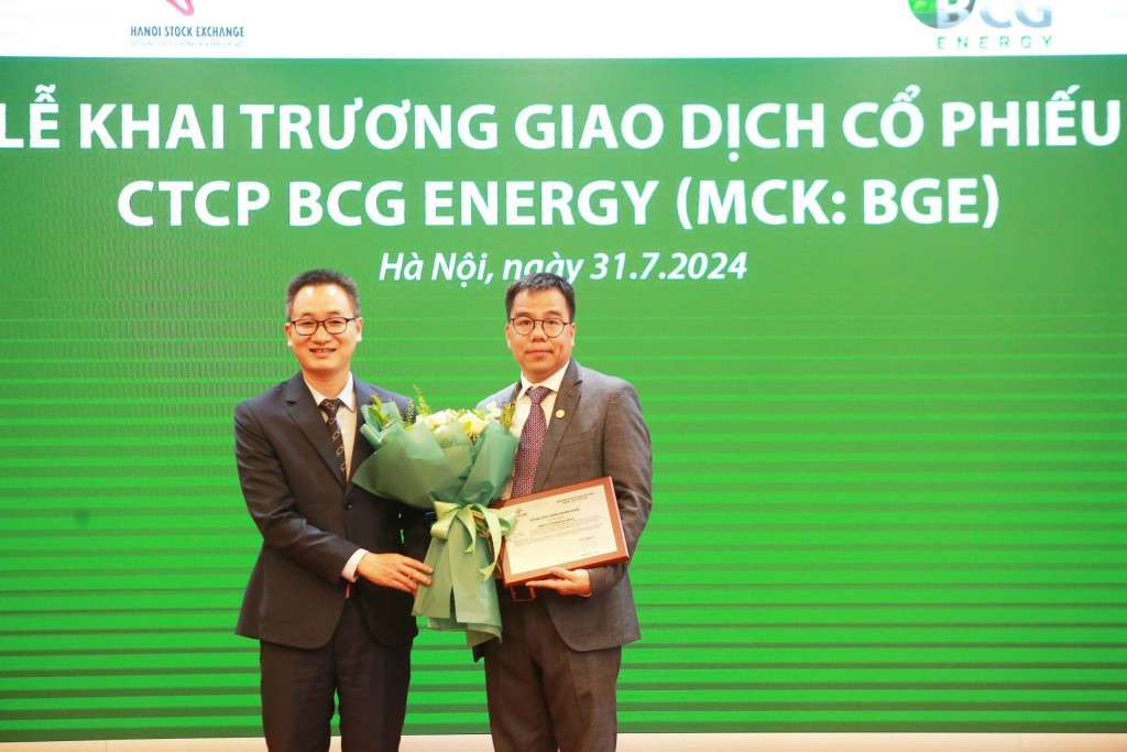 Cổ phiếu BGE của BCG Energy chính thức lên sàn UPCoM