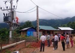 100% số xã của tỉnh Lai Châu có điện lưới quốc gia
