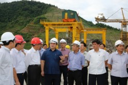 PTT Hoàng Trung Hải kiểm tra dự án thủy điện Lai Châu