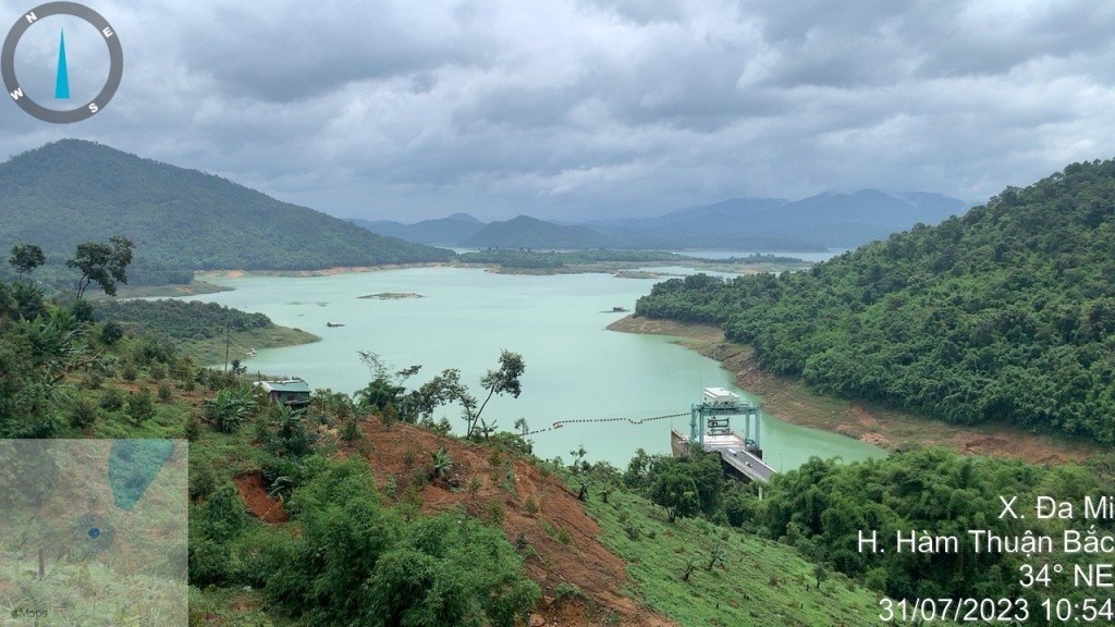 Hồ Thủy điện Hàm Thuận cắt toàn bộ đỉnh lũ, đảm bảo an toàn cho hạ du